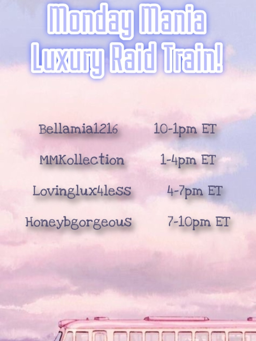 Monday Mania Luxury Raid Train